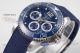 Perfect replica Longines Conquest blue ceramic bezel rubber strap chronograph watch (3)_th.jpg